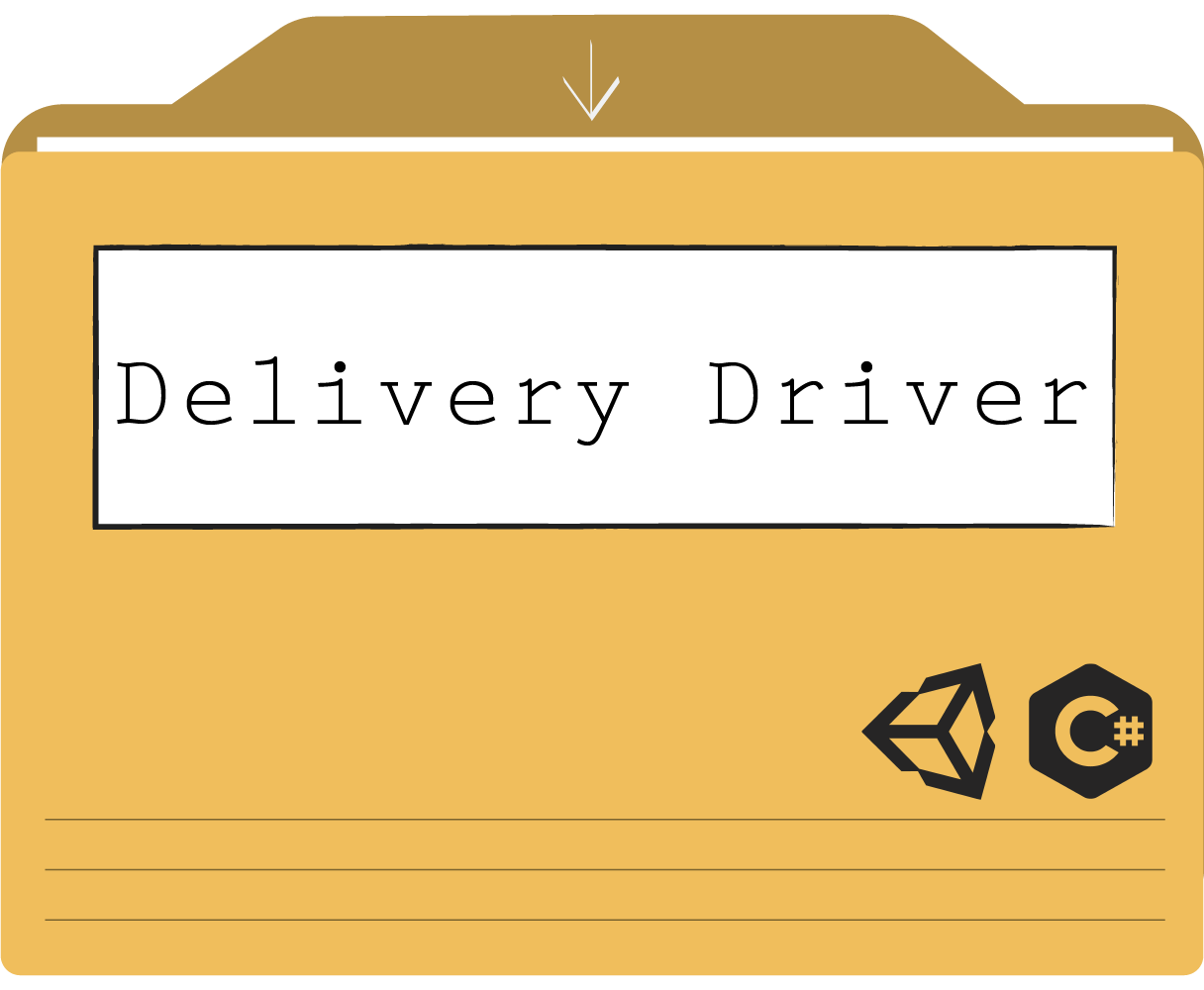 Delivery Driver thumbnail, unity game.